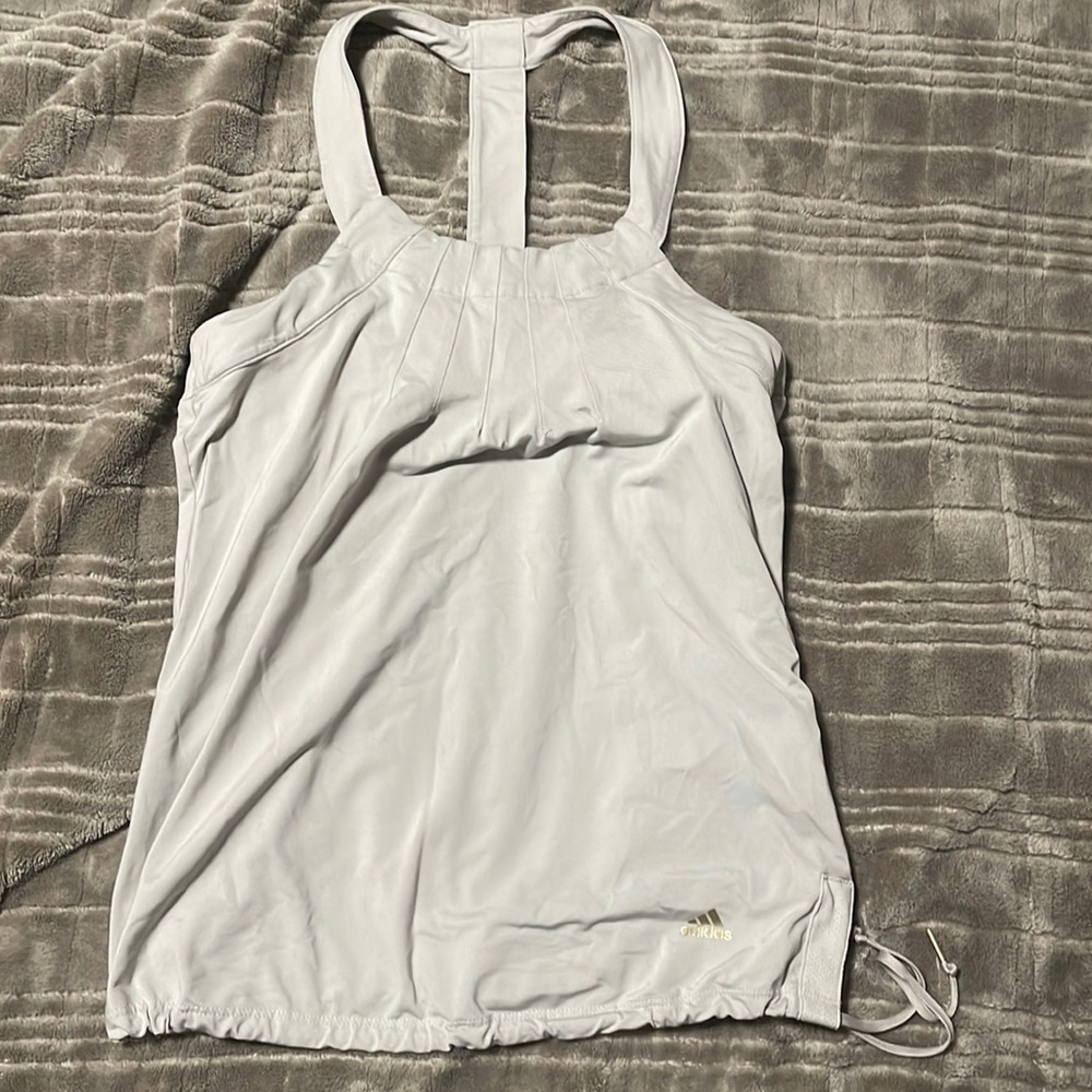 Adidas tan athletic top